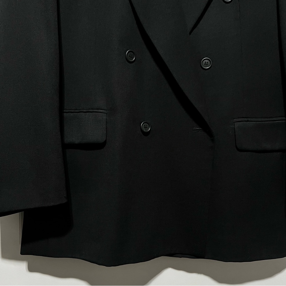 Pierre Balmain Men’s Vintage Double Breasted Suit Coat in Black - Picture 8 of 16